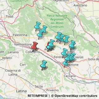 Mappa Via della Valle, 03012 Anagni FR, Italia (12.054)