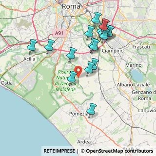 Mappa Via Bellosguardo, 00134 Roma RM, Italia (8.7765)