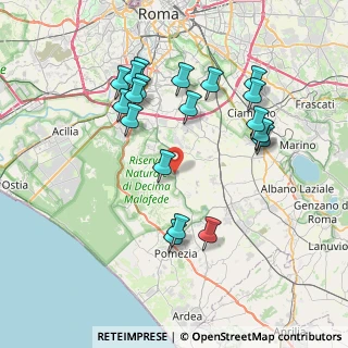 Mappa Via Bellosguardo, 00134 Roma RM, Italia (8.227)