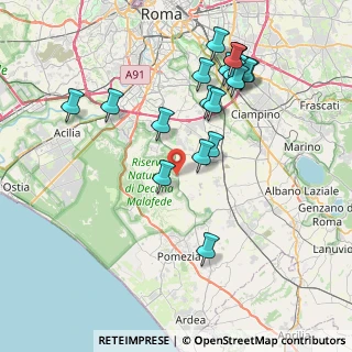 Mappa Via Bellosguardo, 00134 Colle del Pino RM, Italia (8.8)