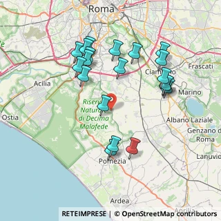 Mappa Via Bellosguardo, 00134 Colle del Pino RM, Italia (8.2325)