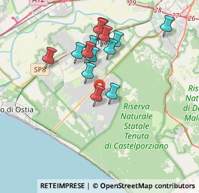 Mappa Via Paolo Giorza, 00124 Roma RM, Italia (3.44071)