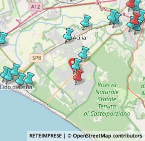 Mappa Casal Palocco, 00124 Roma RM, Italia (6.3675)