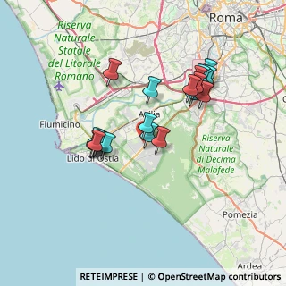 Mappa Via Talete, 00124 Roma RM, Italia (6.7945)