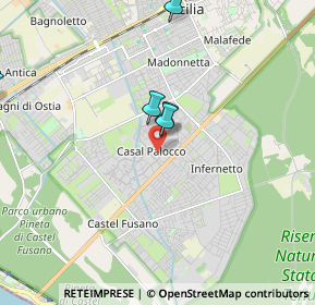 Mappa Casal Palocco, 00124 Roma RM, Italia (3.28333)