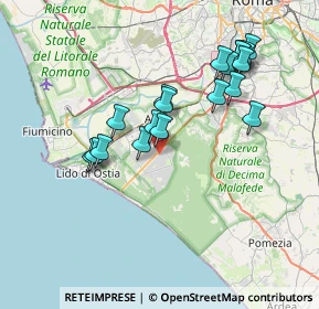 Mappa Via Virgilio Ranzato, 00124 Roma RM, Italia (7.35684)