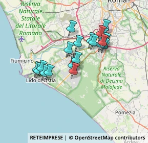 Mappa Via Virgilio Ranzato, 00124 Roma RM, Italia (6.4205)