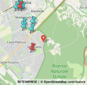 Mappa Via Pietro Boccaccini, 00124 Roma RM, Italia (3.00818)