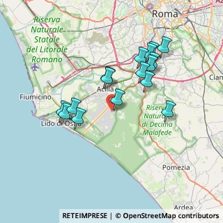 Mappa Via Oscar Chilesotti, 00124 Roma RM, Italia (7.2525)