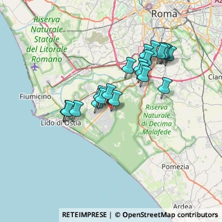 Mappa Via Oscar Chilesotti, 00124 Roma RM, Italia (6.8295)