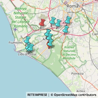 Mappa Via Oscar Chilesotti, 00124 Roma RM, Italia (6.57692)