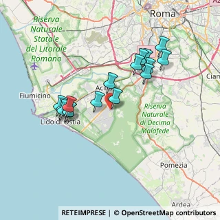 Mappa Via Oscar Chilesotti, 00124 Roma RM, Italia (7.155)