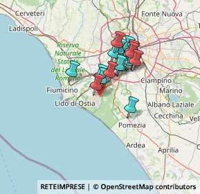 Mappa Via Oscar Chilesotti, 00124 Roma RM, Italia (10.8055)