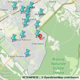 Mappa Via Oscar Chilesotti, 00124 Roma RM, Italia (2.73077)
