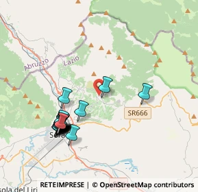 Mappa Via Carletta, 03030 Pescosolido FR, Italia (4.287)