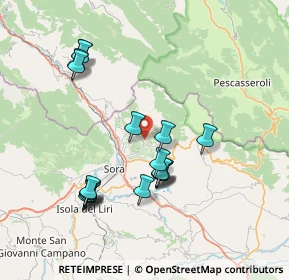 Mappa Via Carletta, 03030 Pescosolido FR, Italia (7.855)