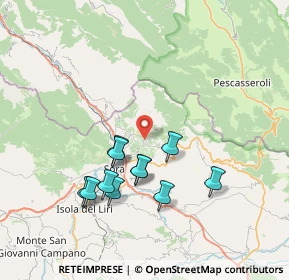 Mappa Via Carletta, 03030 Pescosolido FR, Italia (7.33818)