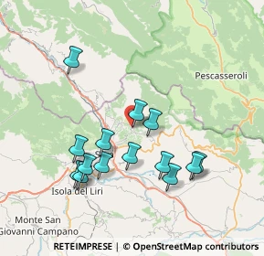 Mappa Via Carletta, 03030 Pescosolido FR, Italia (7.61357)