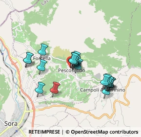Mappa Via Carletta, 03030 Pescosolido FR, Italia (1.5955)
