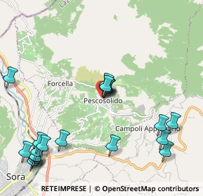 Mappa Via Carletta, 03030 Pescosolido FR, Italia (2.6735)
