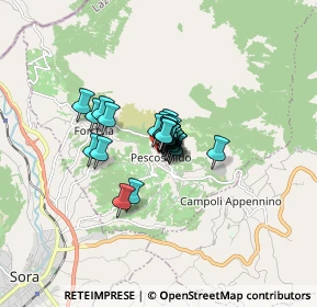 Mappa Via Carletta, 03030 Pescosolido FR, Italia (0.7037)