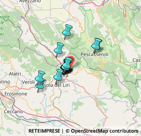 Mappa Via Carletta, 03030 Pescosolido FR, Italia (8.714)