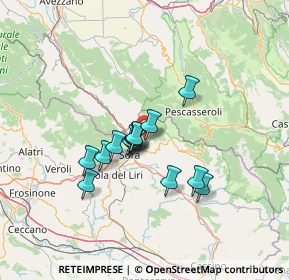 Mappa Via Carletta, 03030 Pescosolido FR, Italia (10.31143)