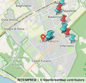 Mappa Via Aristippo, 00124 Roma RM, Italia (1.92769)