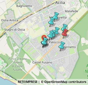 Mappa Via Aristippo, 00124 Roma RM, Italia (1.18)