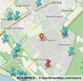 Mappa Via Aristippo, 00124 Roma RM, Italia (3.8385)