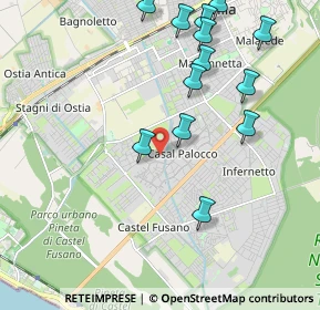Mappa Via Aristippo, 00124 Roma RM, Italia (2.41846)