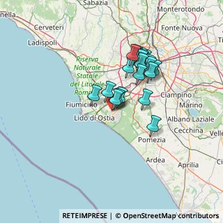 Mappa Via Antistene, 00124 Roma RM, Italia (11.7275)