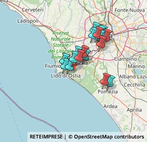 Mappa Via Vincenzo Ghiotto, 00124 Roma RM, Italia (10.855)