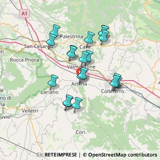 Mappa Via Valmontone, 00031 Artena RM, Italia (6.82105)