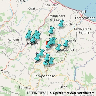 Mappa Castelbottaccio, 86030 Castelbottaccio CB, Italia (11.3785)
