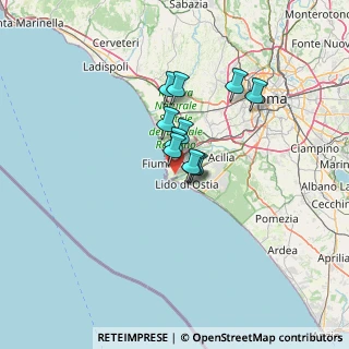 Mappa Via Giannantonio Manci, 00054 Fiumicino RM, Italia (8.64636)
