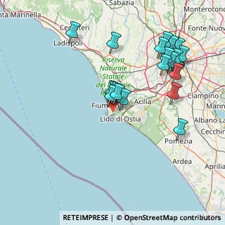 Mappa Via Giannantonio Manci, 00054 Fiumicino RM, Italia (16.7585)