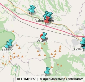 Mappa Via C. S. Borghese, 00031 Artena RM, Italia (5.5285)