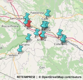 Mappa Via C. S. Borghese, 00031 Artena RM, Italia (6.32214)