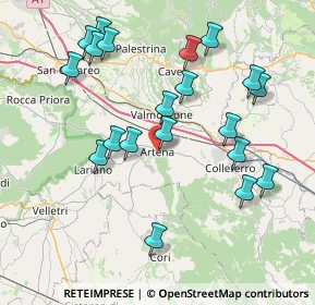 Mappa Via C. S. Borghese, 00031 Artena RM, Italia (8.7175)