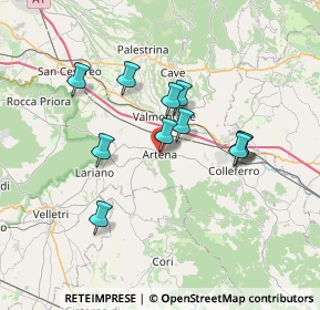 Mappa Via C. S. Borghese, 00031 Artena RM, Italia (6.26818)