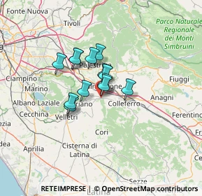 Mappa Via C. S. Borghese, 00031 Artena RM, Italia (8.59231)