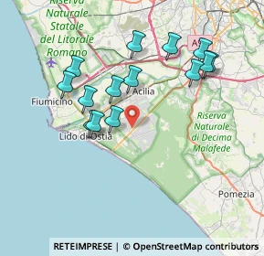 Mappa Via Teodoto, 00124 Roma RM, Italia (7.62429)