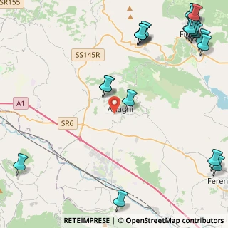 Mappa Via Prignano di Sopra, 03012 Anagni FR, Italia (7.039)