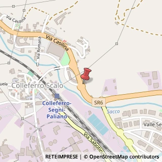 Mappa Via Casilina, 50/400, 00034 Colleferro, Roma (Lazio)
