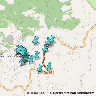 Mappa SS666 km 9.000 dir. Sud, 03030 Campoli Appennino FR, Italia (1.23)