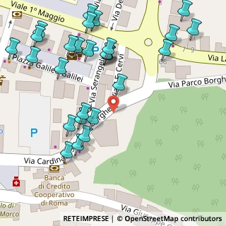 Mappa Via Cardinale Scipione Borghese, 00031 Artena RM, Italia (0.08519)