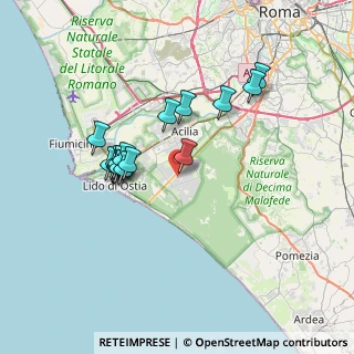 Mappa Via Cesare Pascucci, 00124 Roma RM, Italia (6.66688)