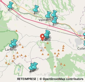 Mappa Via del Convento, 00031 Artena RM, Italia (6.26316)