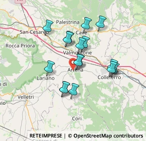 Mappa 00031 Artena RM, Italia (6.355)